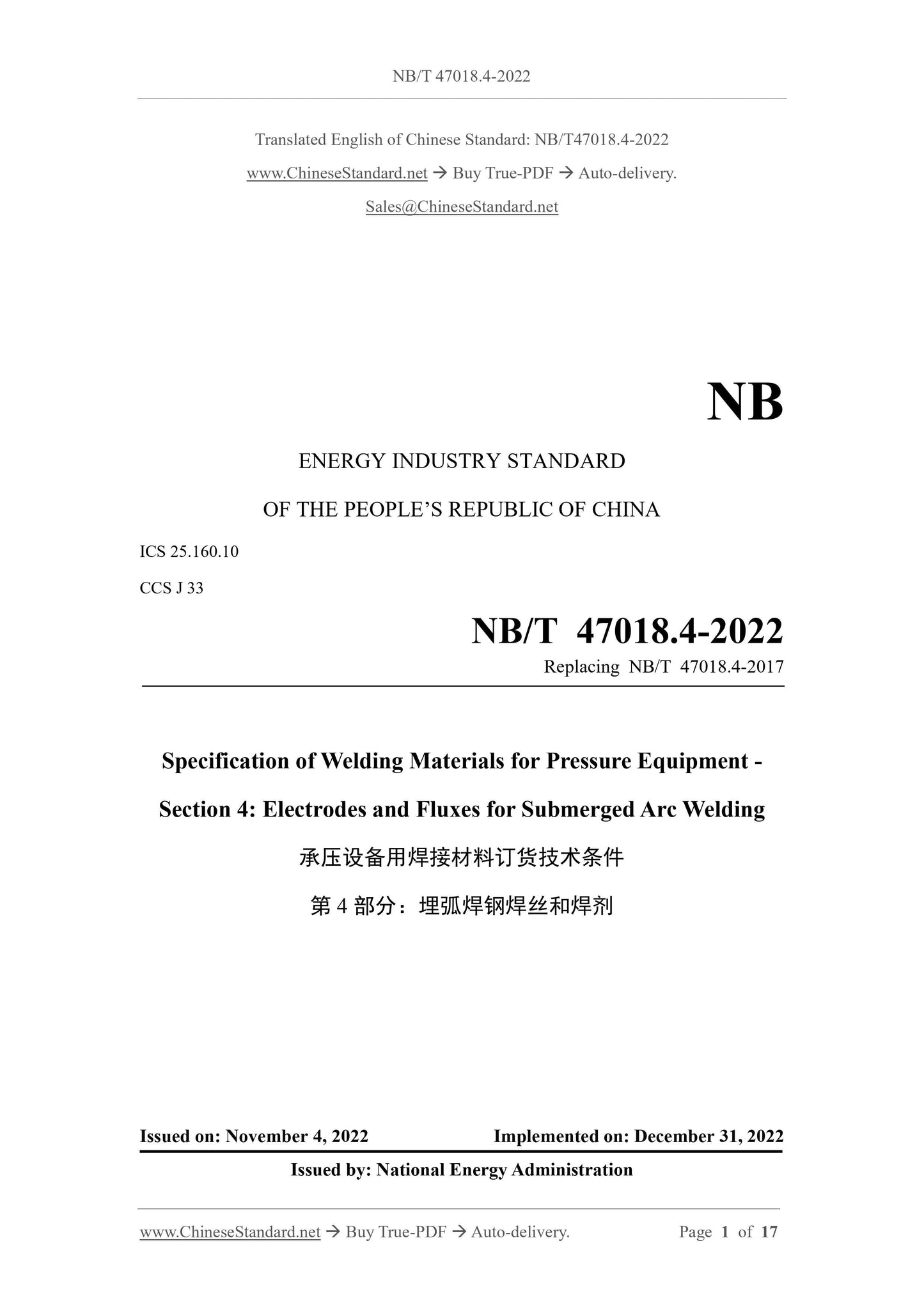 NB/T 47018.4-2022 Page 1