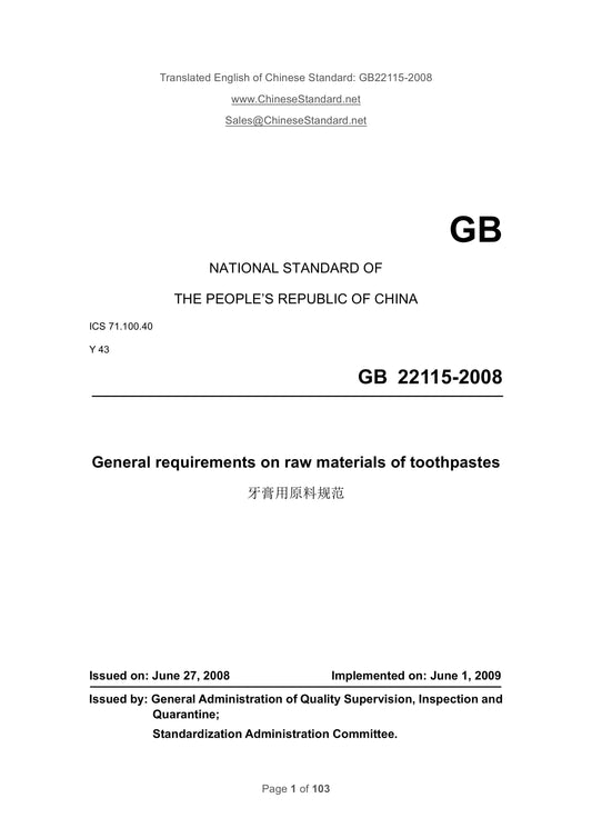 GB 22115-2008 Page 1