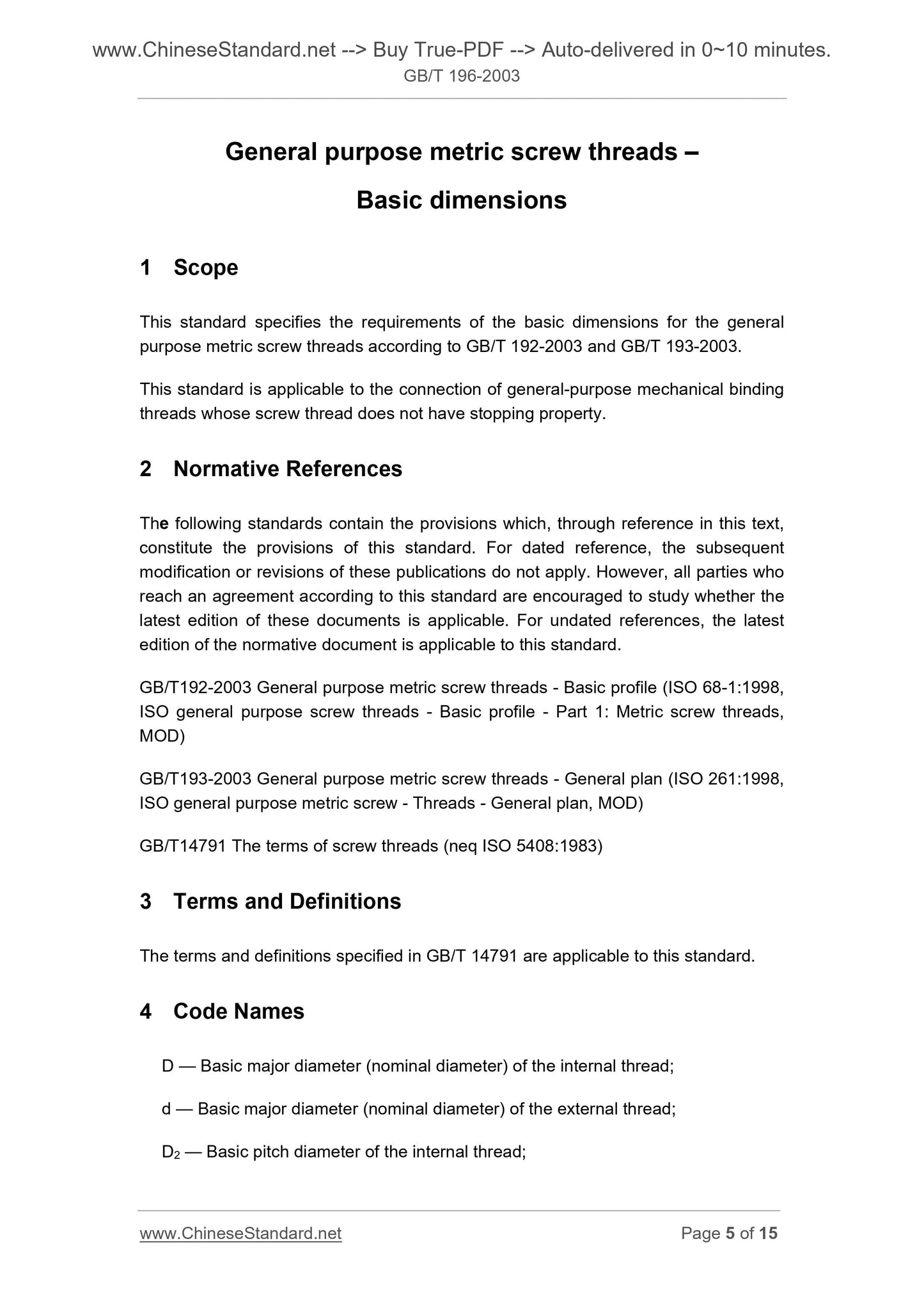 GB/T 196-2003 Page 4