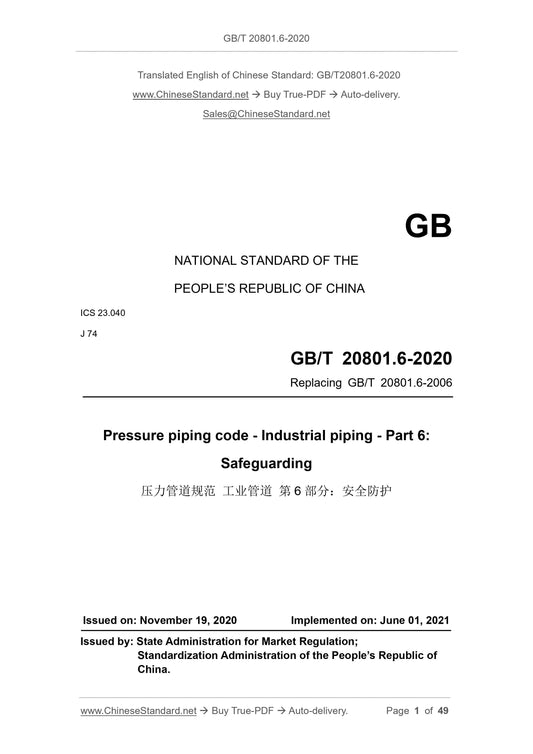 GB/T 20801.6-2020 Page 1