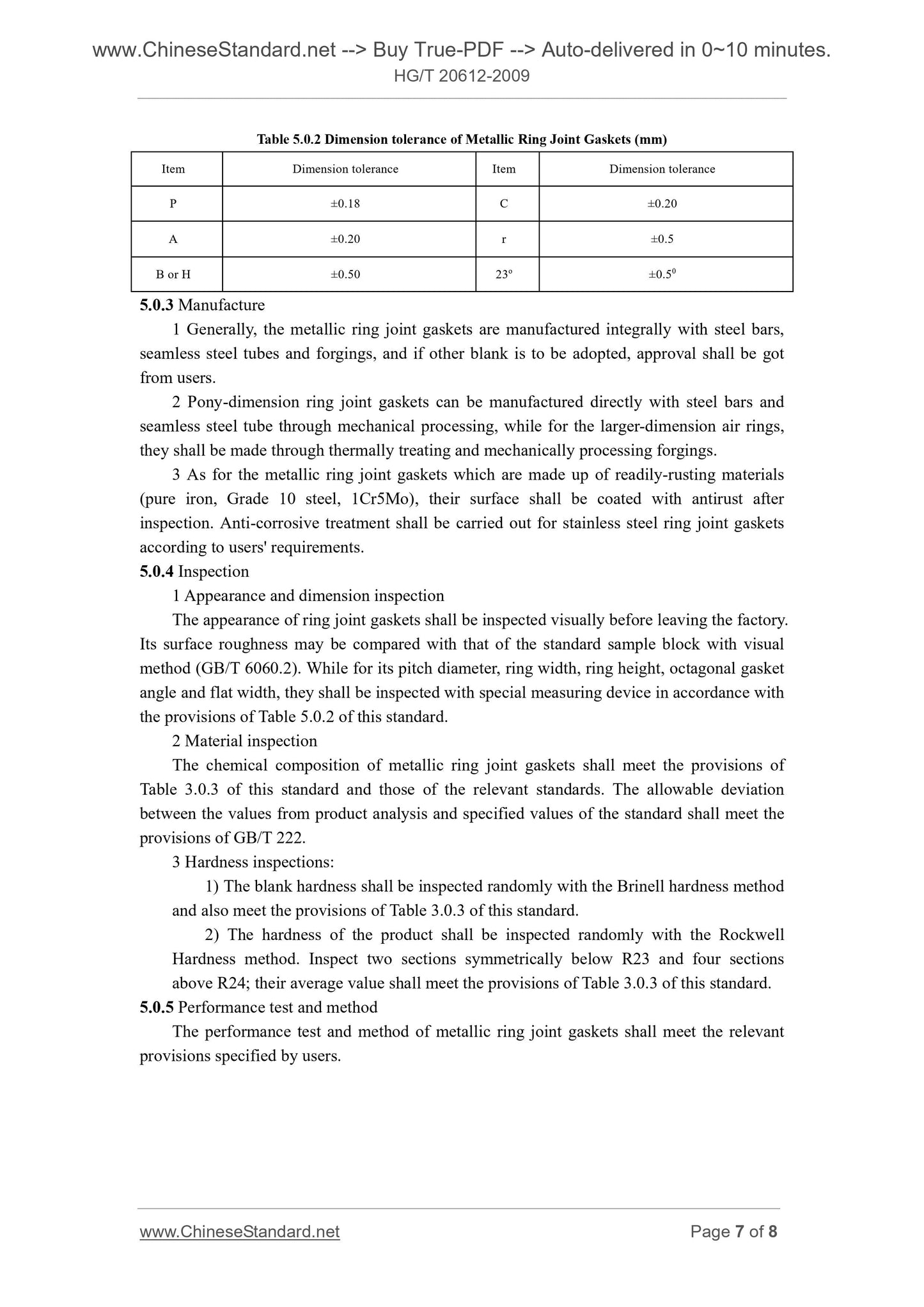 HG/T 20612-2009 Page 4