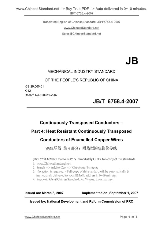 JB/T 6758.4-2007 Page 1