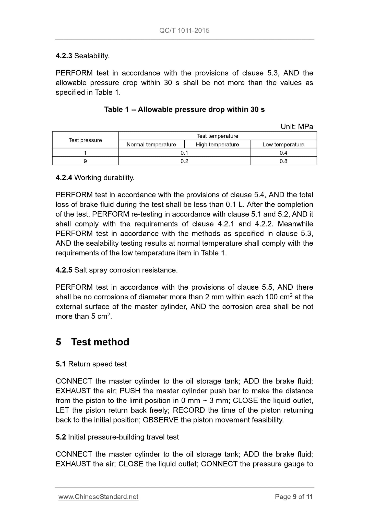 QC/T 1011-2015 Page 9