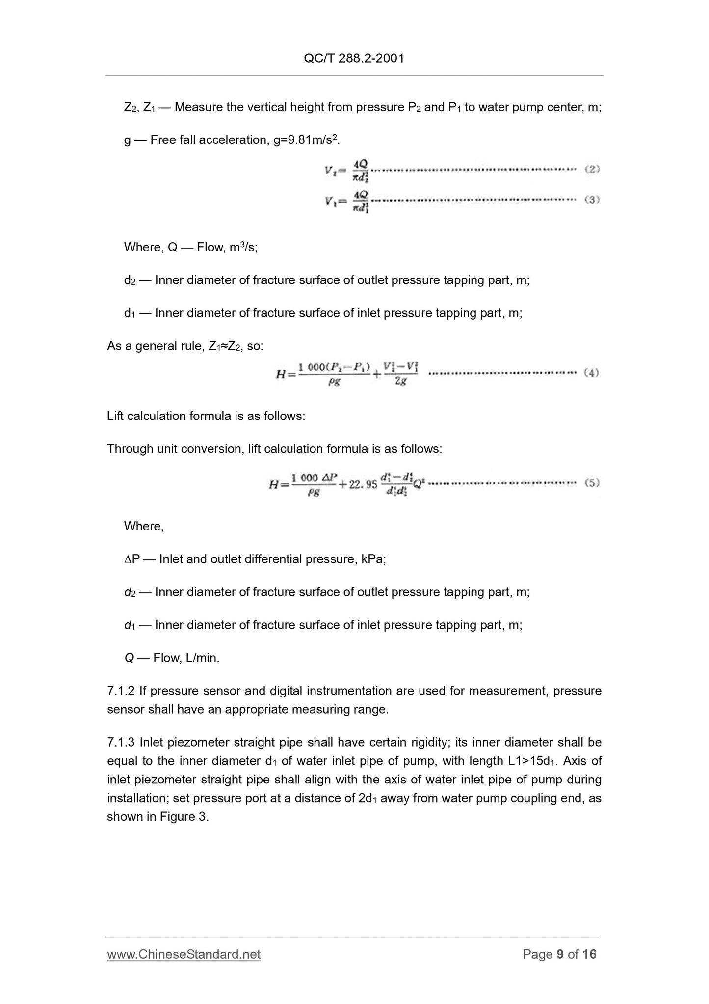 QC/T 288.2-2001 Page 9