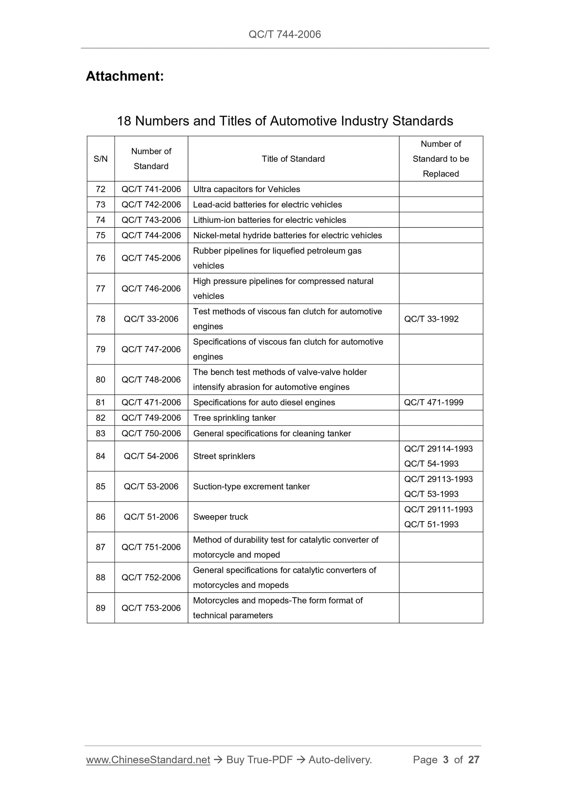 QC/T 744-2006 Page 3