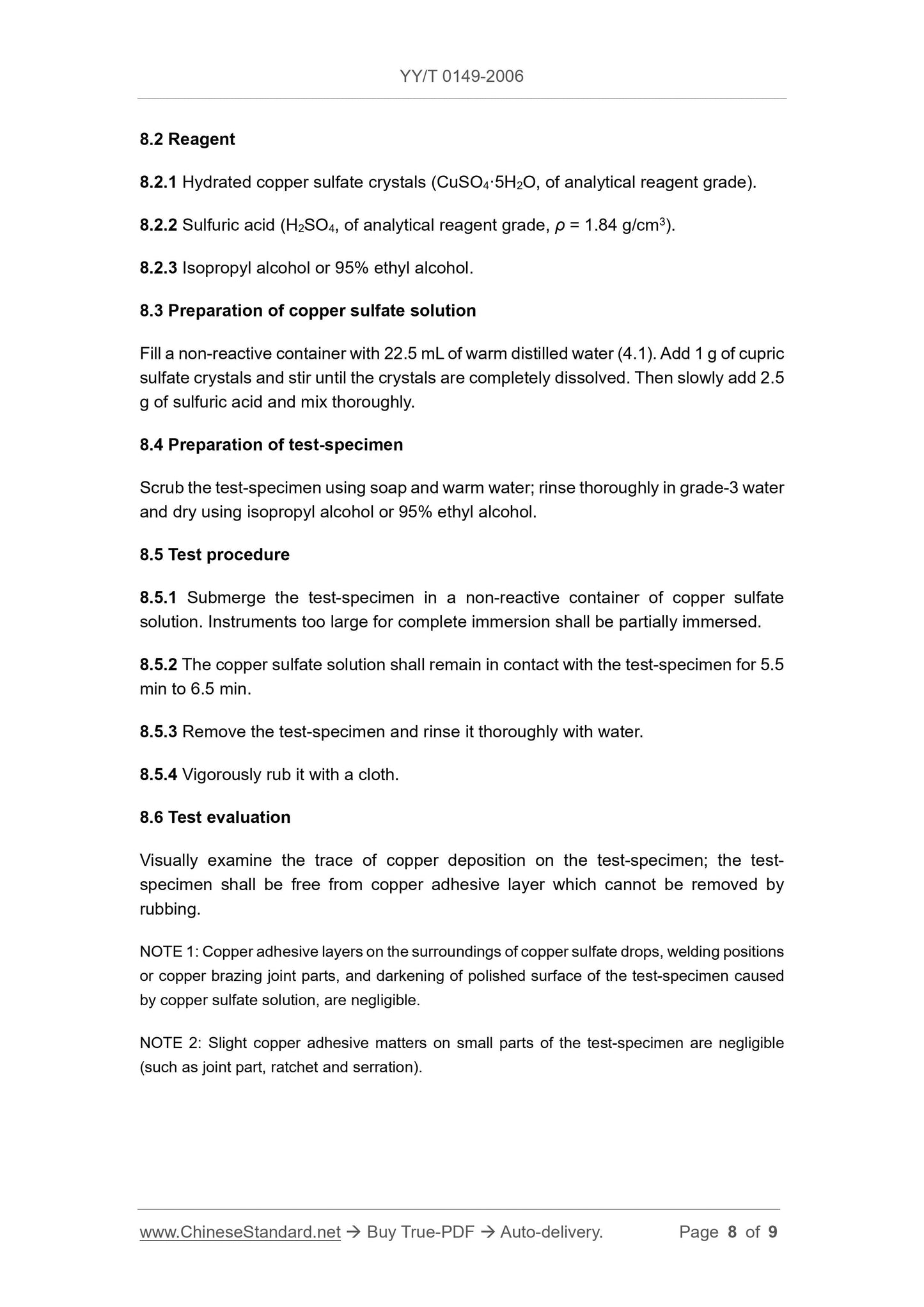 YY/T 0149-2006 Page 8