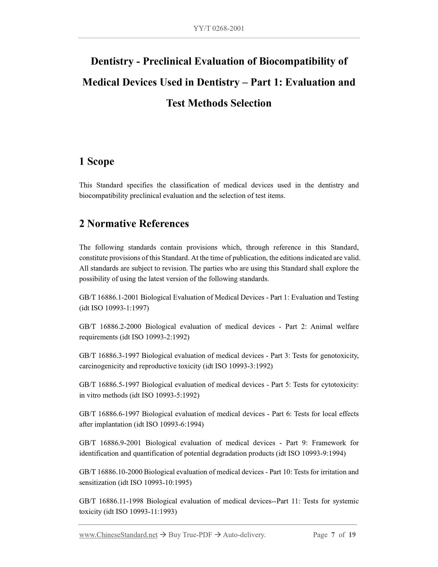 YY/T 0268-2001 Page 5