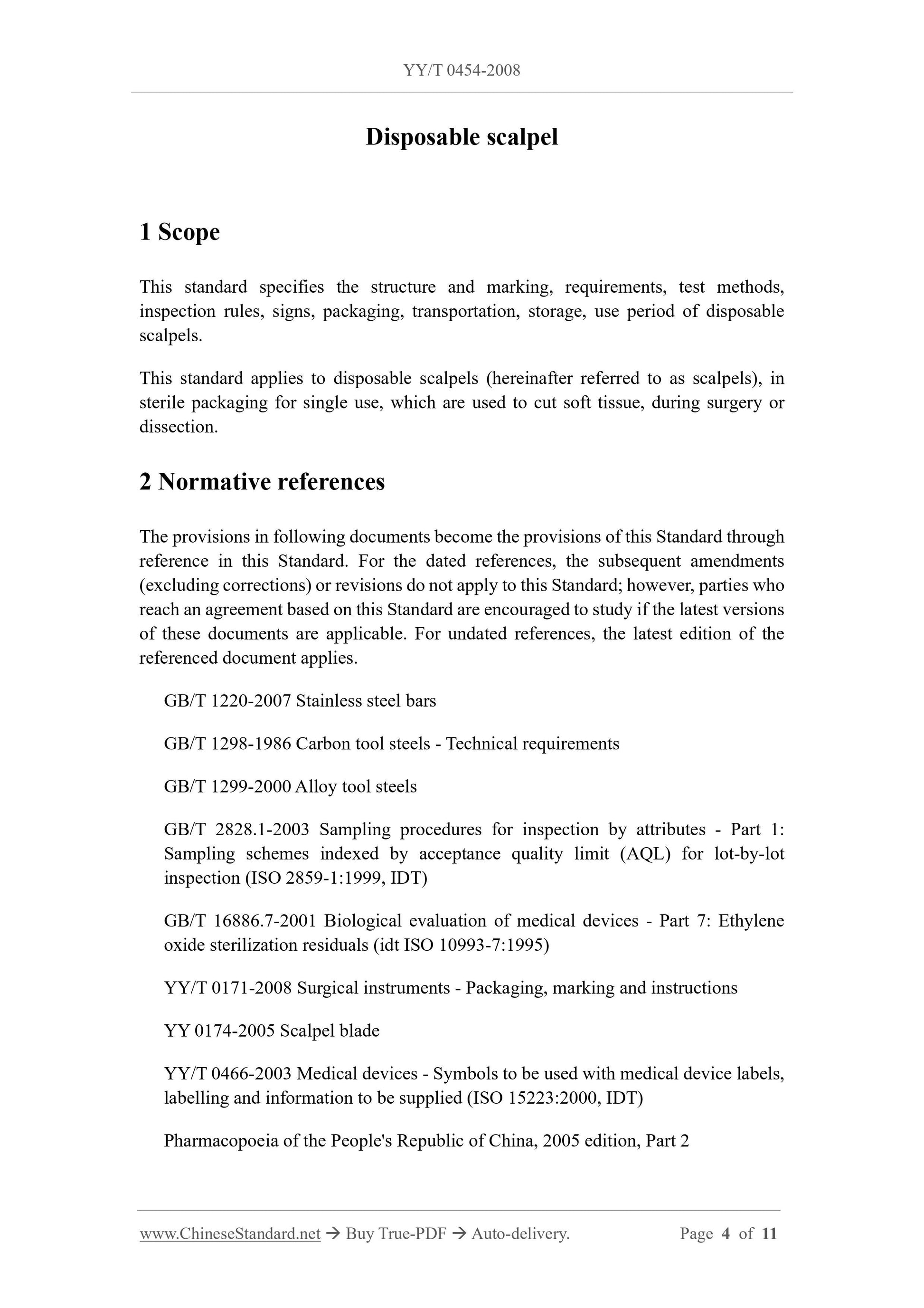 YY/T 0454-2008 Page 4