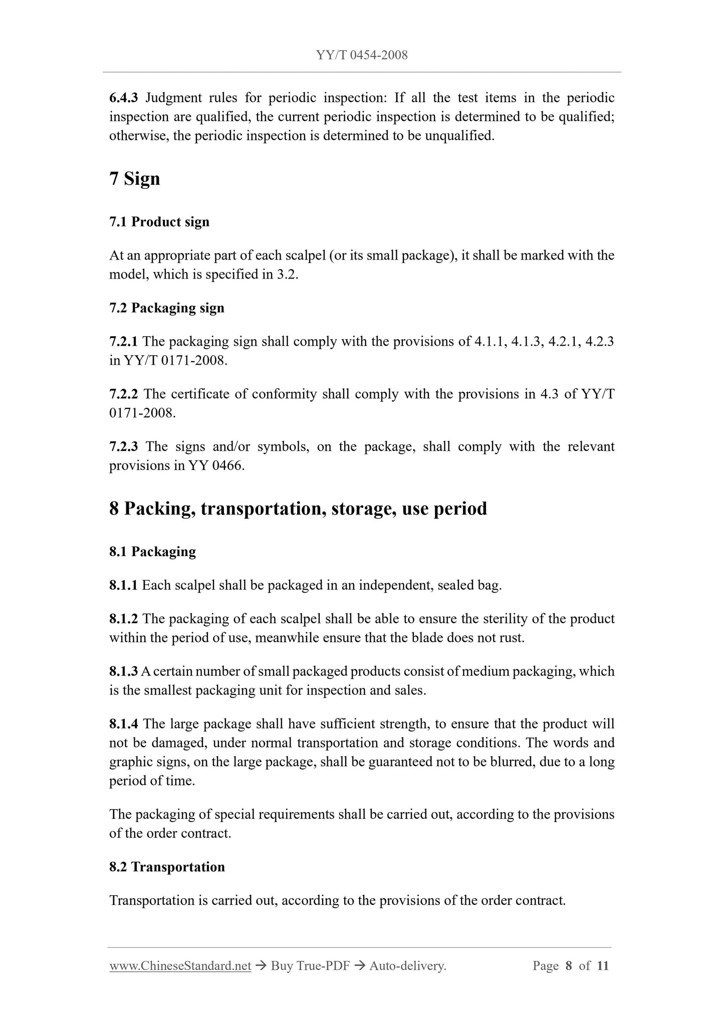 YY/T 0454-2008 Page 8