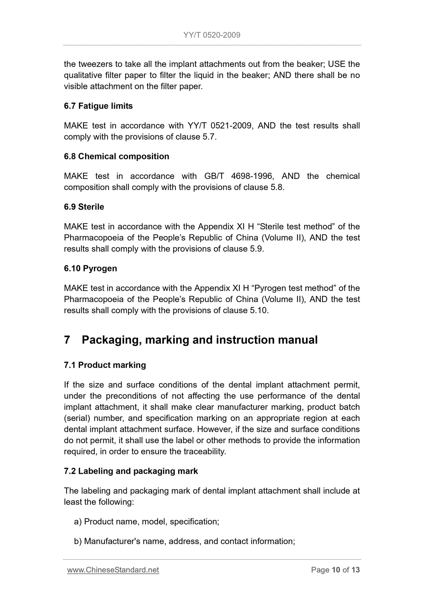 YY/T 0520-2009 Page 10