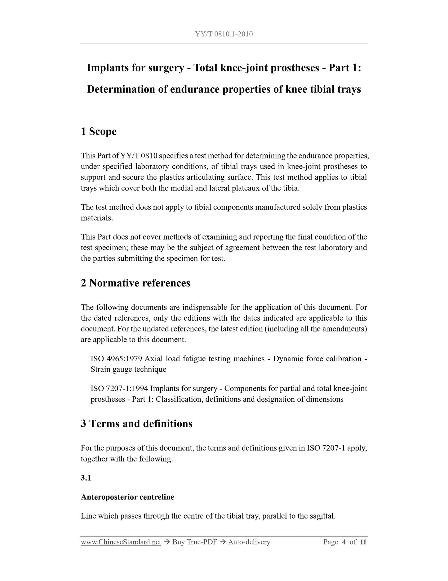 YY/T 0810.1-2010 Page 4