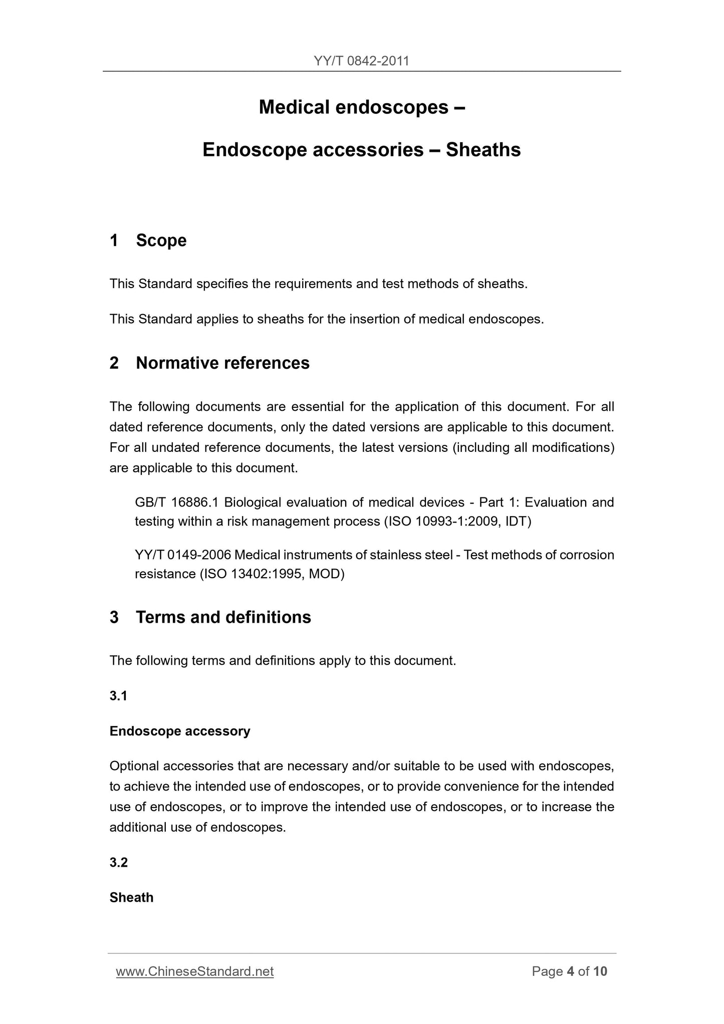 YY/T 0842-2011 Page 4