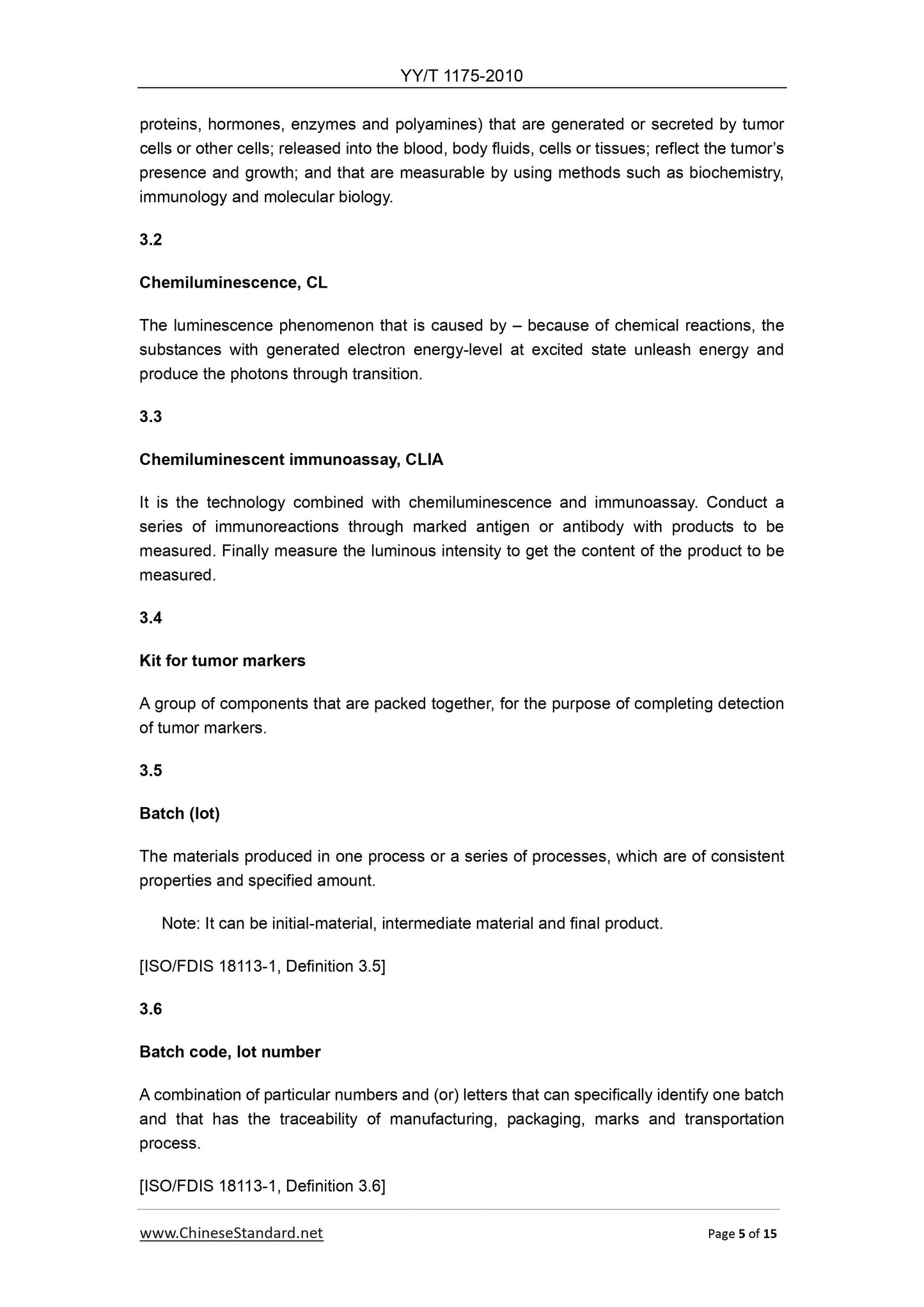 YY/T 1175-2010 Page 5