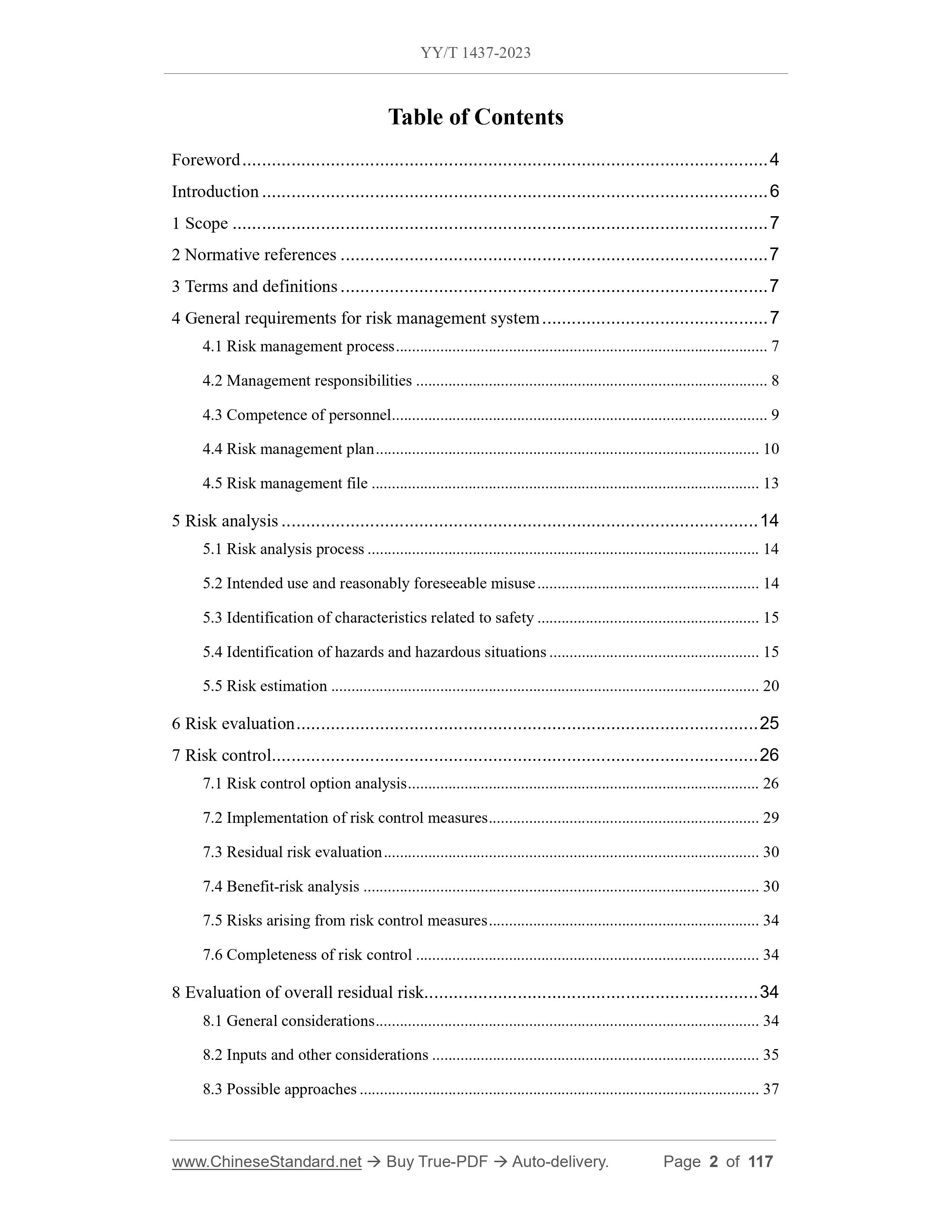 YY/T 1437-2023 English PDF (YYT1437-2023) – Sales@ChineseStandard.net ...